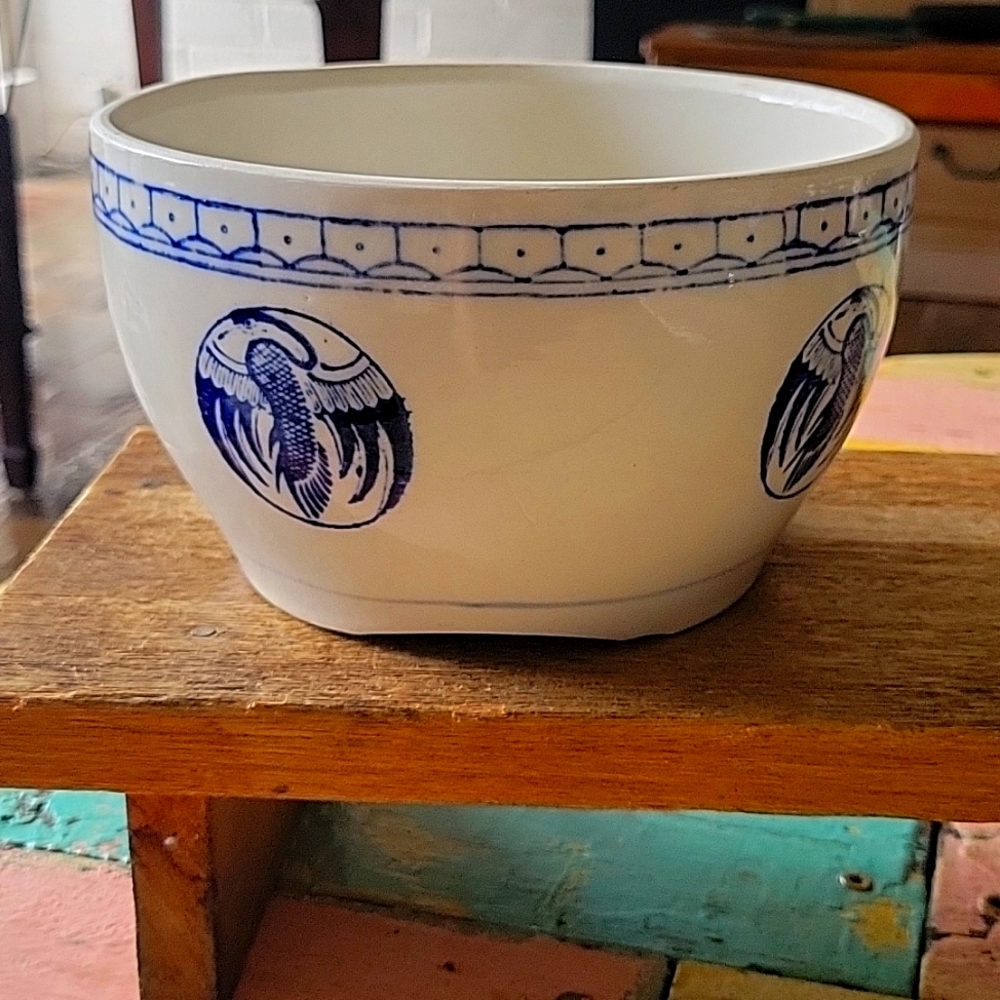 Blue and White Geometric Farmhouse Decor Accents